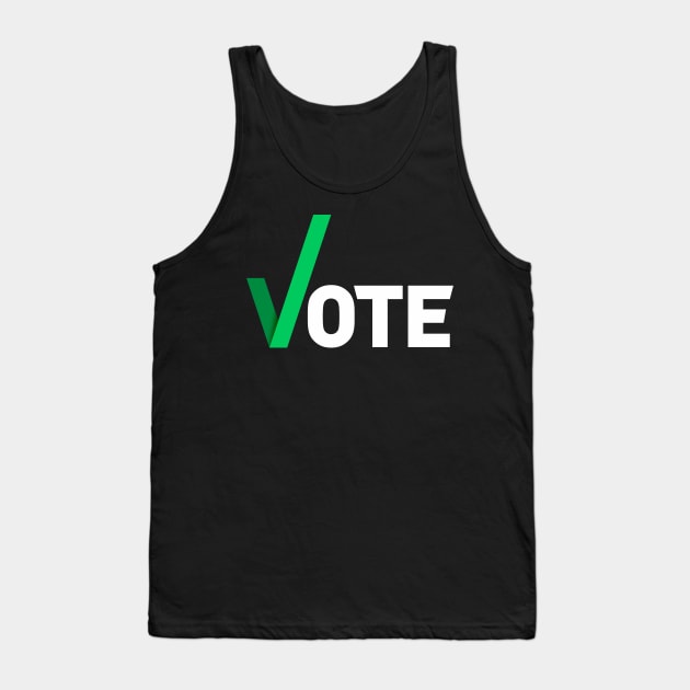 Vote Tank Top by Jennifer